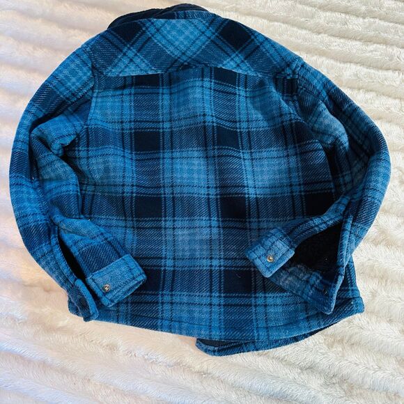 Member's Mark Shacket Boy’s Snapped Closure Fleece Sherpa Lined Size 8 - Picture 6 of 6